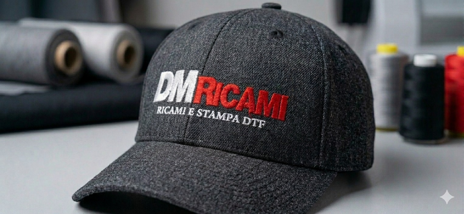 Cappellino ricamato DM Ricami